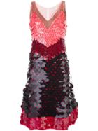 Altuzarra Sequined Colour Block Dress, Women's, Size: 38, Black, Silk/polyester