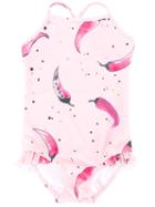 Soft Gallery Ida Swimsuit, Girl's, Size: 8 Yrs, Pink/purple