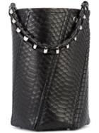 Proenza Schouler Medium Hex Bucket Bag, Women's, Black, Leather/python Skin