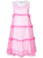 P.a.r.o.s.h. Tulle T-shirt Dress - Pink & Purple