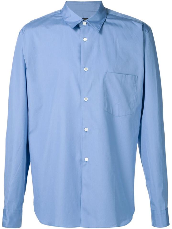 Comme Des Garçons Homme Plus Chest Pocket Shirt - Blue