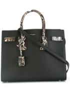 Saint Laurent - Small Sac De Jour Tote Bag - Women - Leather/snake Skin - One Size, Black, Leather/snake Skin