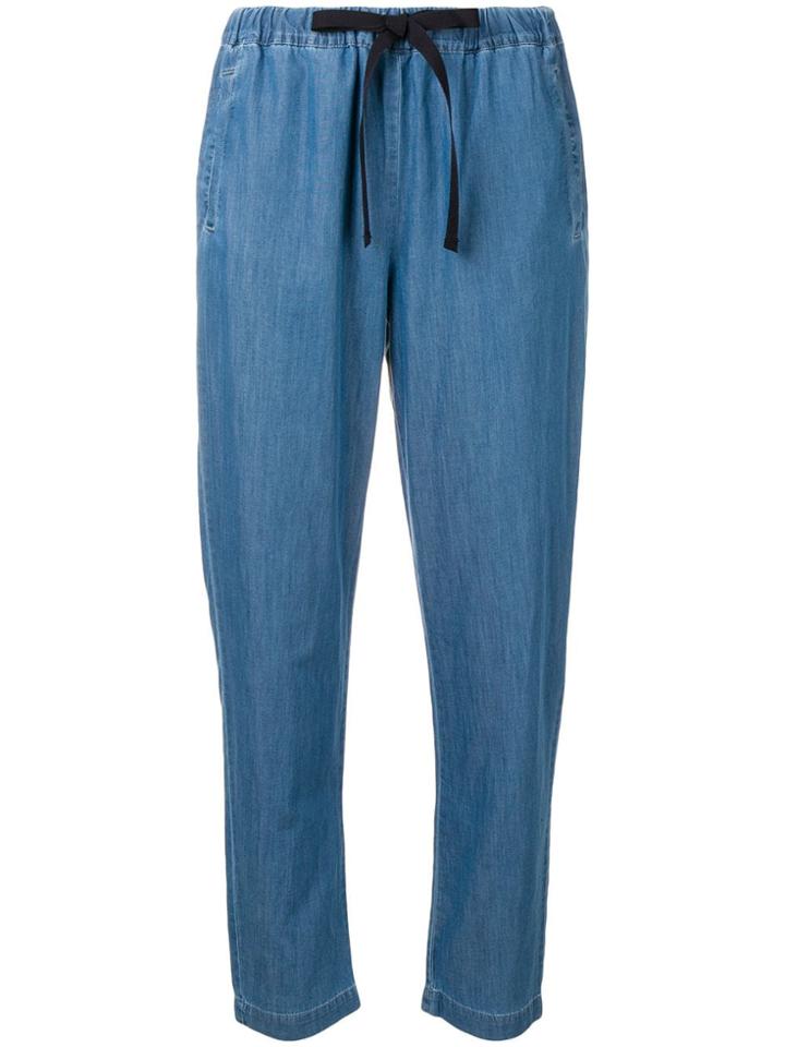 Semicouture Elasticated Waist Trousers - Blue