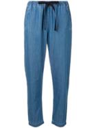 Semicouture Elasticated Waist Trousers - Blue