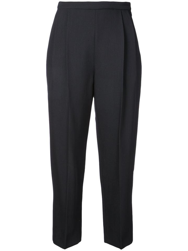 Delpozo Tailored Fitted Trousers - Blue