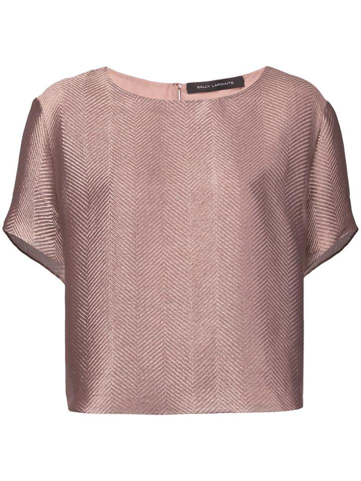 Sally Lapointe Printed T-shirt - Brown
