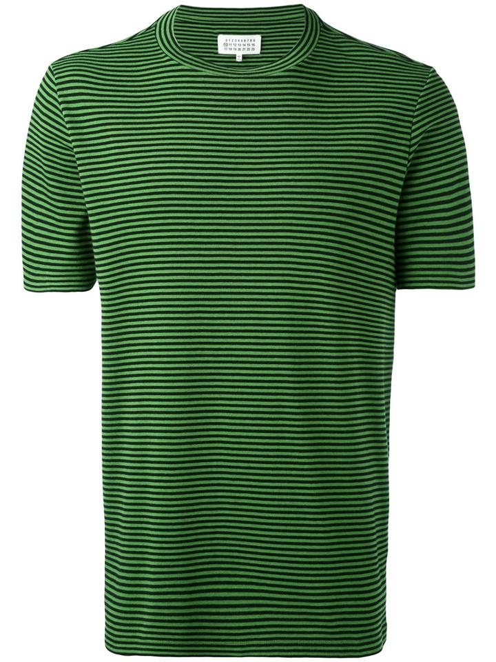Maison Margiela - Classic Striped T-shirt - Men - Cotton - 52, Green, Cotton