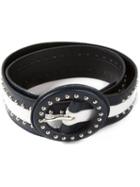 Yves Saint Laurent Vintage Studded Buckle Belt, Size: 75, Black