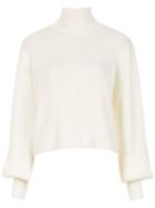 Nk High Neck Sweater - White