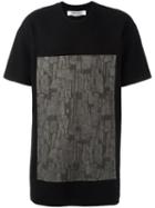 Individual Sentiments Square Print T-shirt, Men's, Size: Large, Black, Cotton/wool