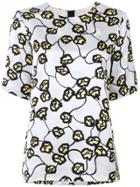 Marni Floral Print T-shirt - Grey