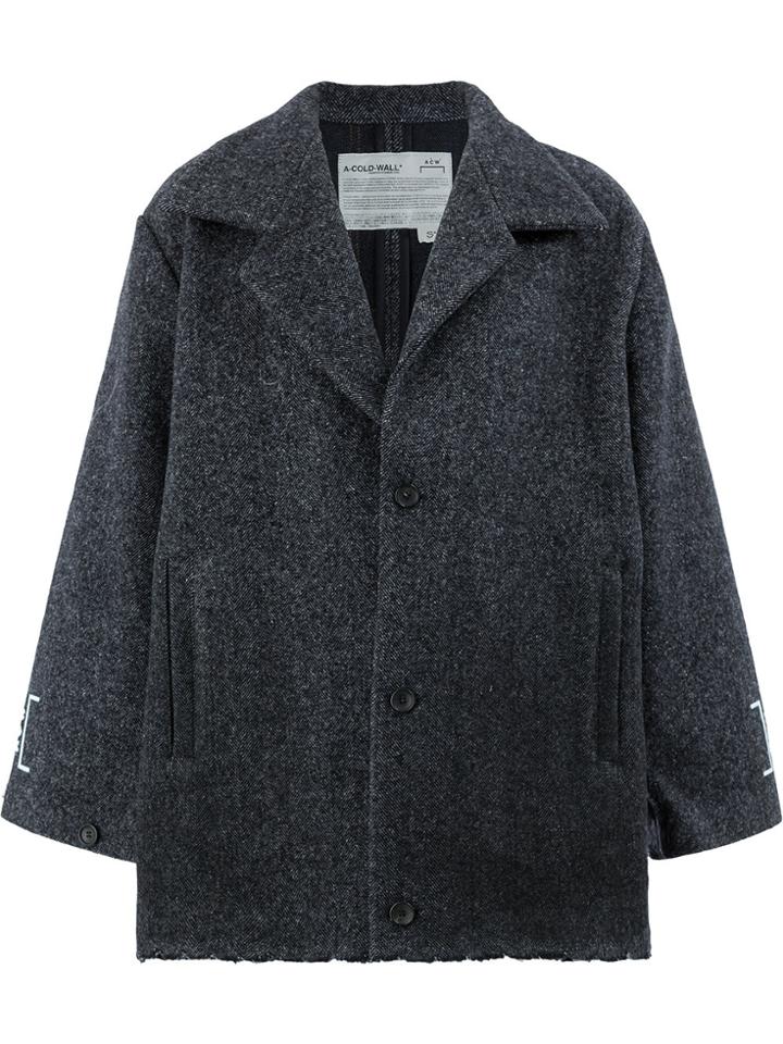 A-cold-wall* Herringbone Coat - Grey