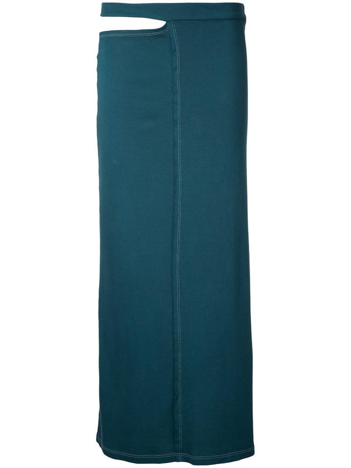 Eckhaus Latta - Lapped Skirt - Women - Cotton - S, Green, Cotton