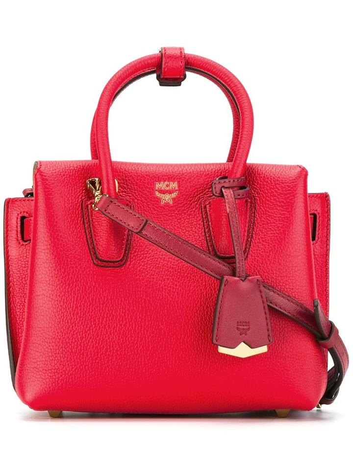Mcm Mini 'milla' Tote, Women's, Red