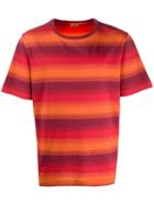 Missoni Striped Crew-neck T-shirt - Red