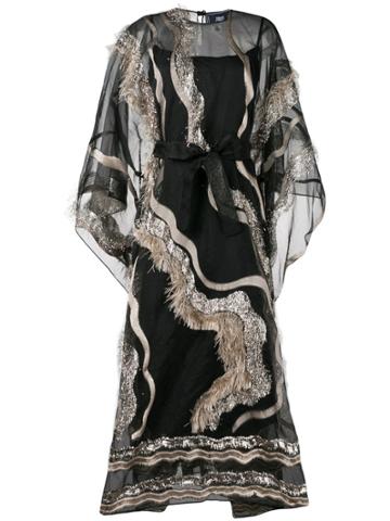 Taller Marmo Embellished Tunic Dress - Black