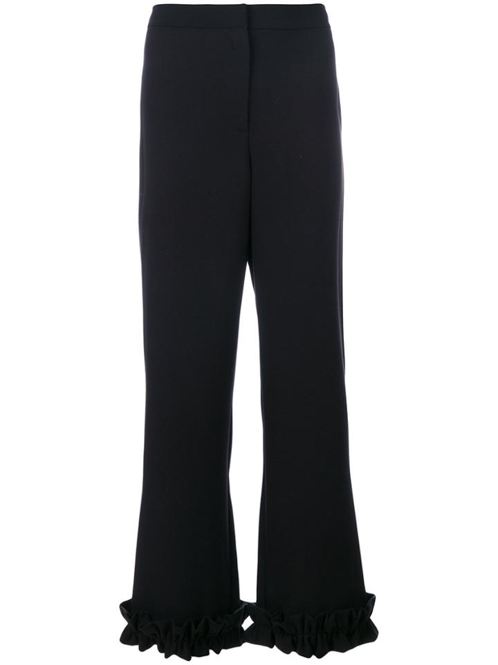 Vivetta Frill Trim Flared Trousers - Black