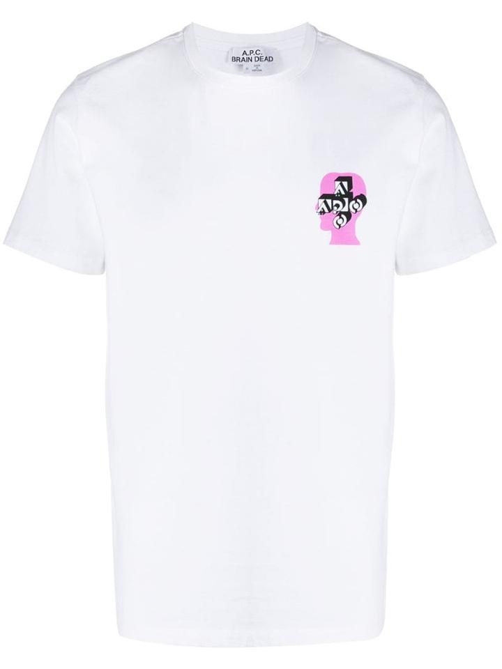 A.p.c. X Brain Dead Logo Print T-shirt - White