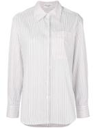 Sonia Rykiel Contrast Sleeve Striped Shirt - White