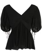 Proenza Schouler V-neck Blouse - Black