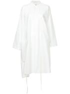 Uma Wang Oversize Flared Shirt Dress - White