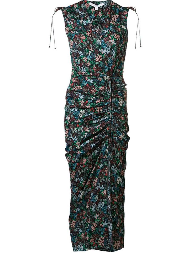 Veronica Beard 'teagan' Floral Dress, Women's, Size: 4, Black, Silk