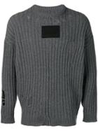 A-cold-wall* Ribbed Distressed Jumper - Grey
