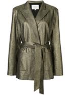 Layeur Gold Dench Belted Wrapover Jacket