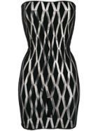 Jean Paul Gaultier Pre-owned 2000s Bandeau Net Dress - Black