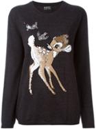 Markus Lupfer Bambi Detail Sweater, Women's, Size: Xs, Grey, Merino