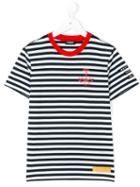 Diesel Kids - Anchor Print Breton Stripe Top - Kids - Cotton - 12 Yrs, Blue