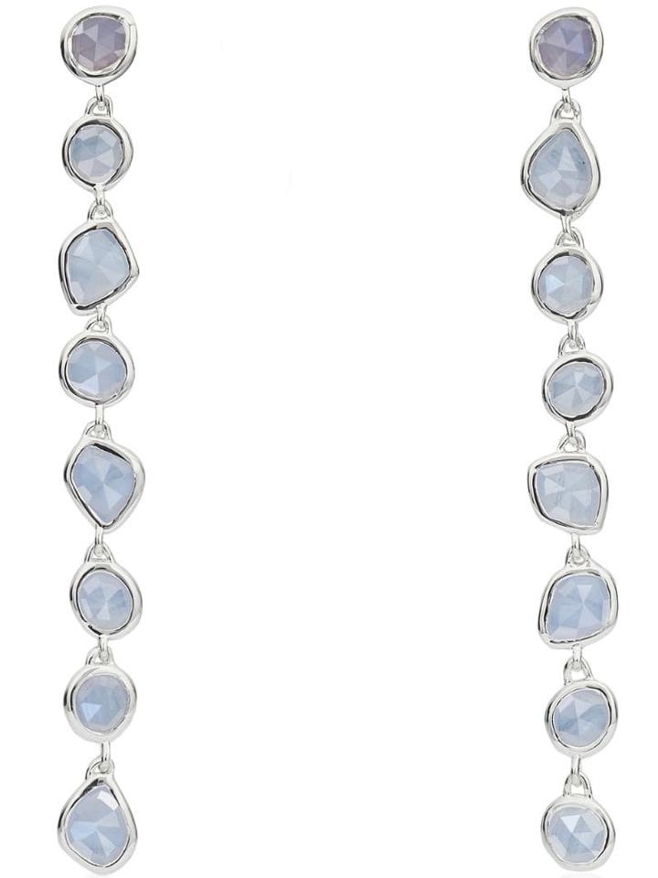Monica Vinader Siren Mini Nugget Cocktail Blue Lace Agate Earrings