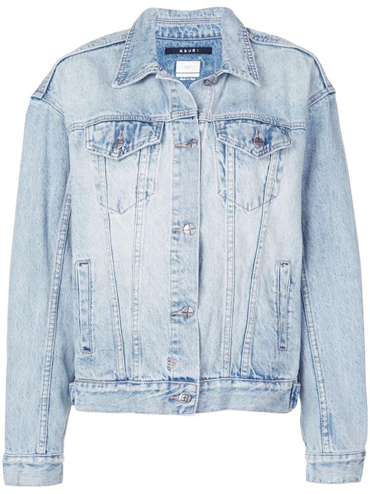 Ksubi Boxy Fit Stonewashed Jacket - Blue