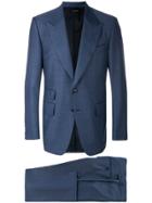 Tom Ford Peaked Lapel Suit - Blue