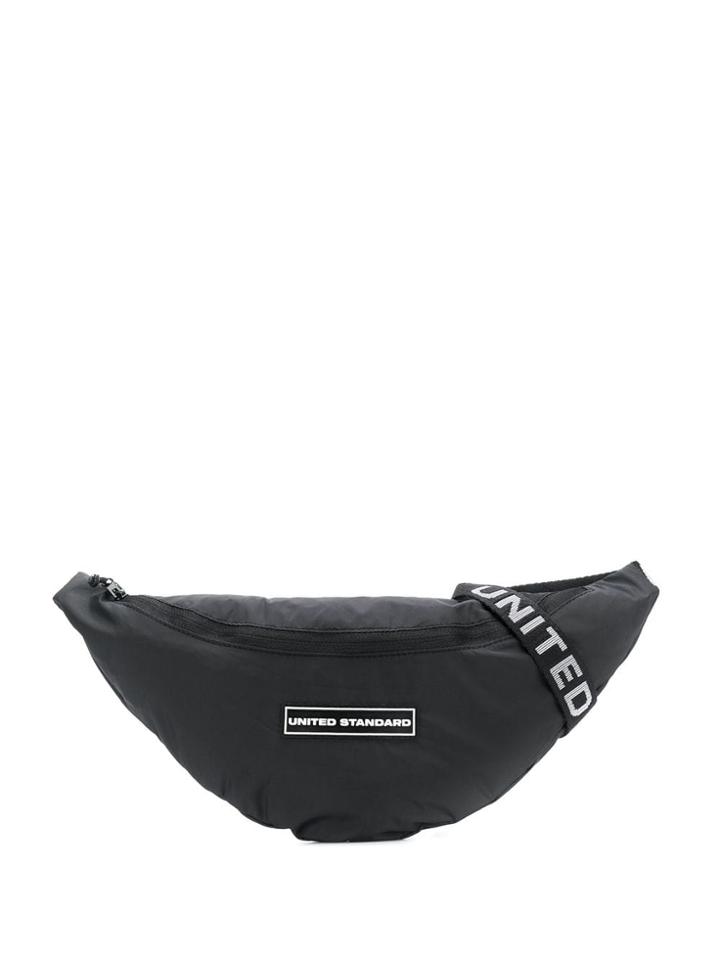 United Standard Logo Plaque Belt Bag - Black