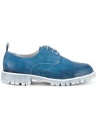 Diego Vanassibara Denim Effect Derby Shoes - Blue