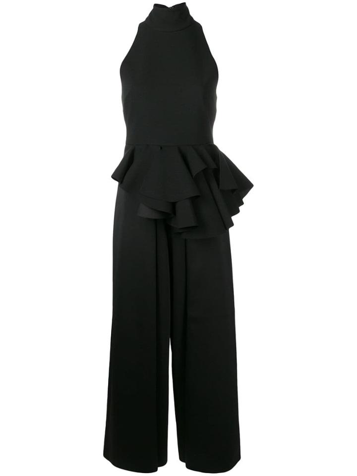 Solace London Rosa Ruffled Jumpsuit - Black