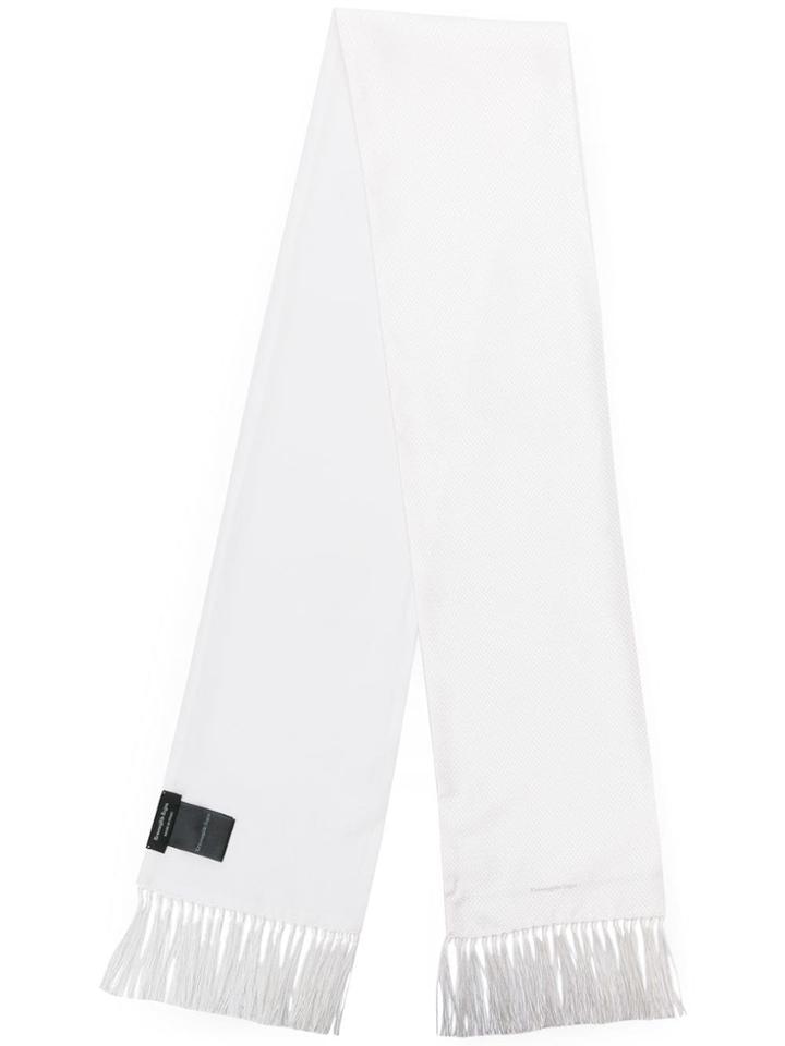 Ermenegildo Zegna Fringed Evening Scarf - White