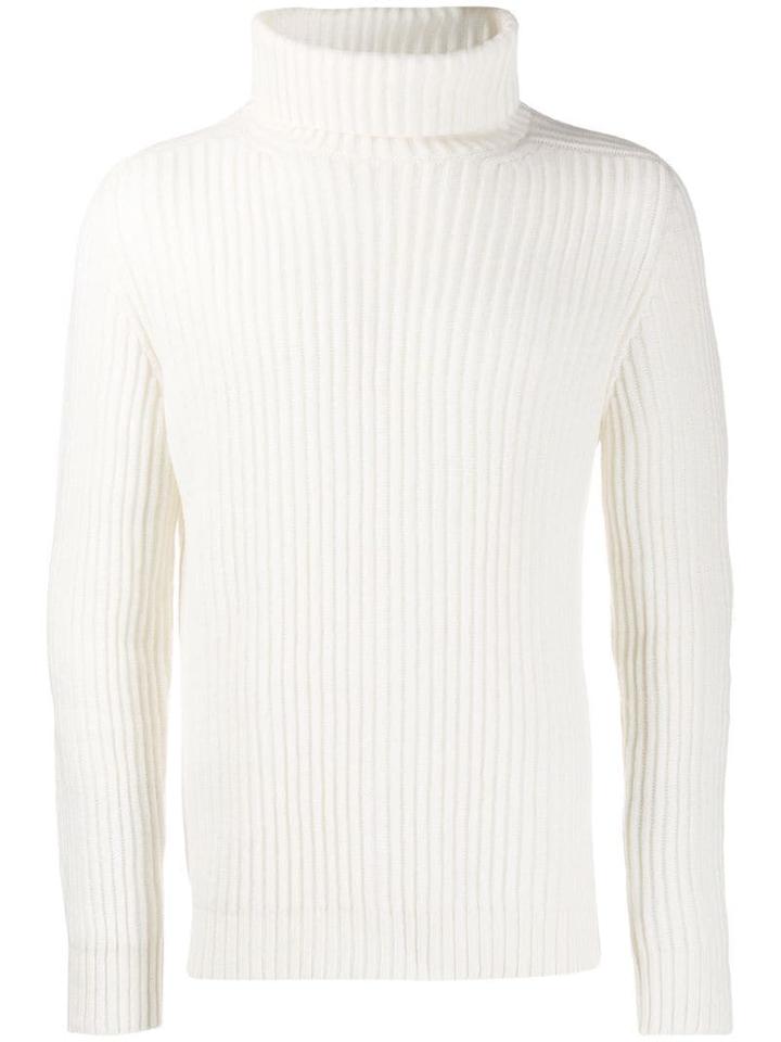 Iris Von Arnim Roll Neck Jumper - White