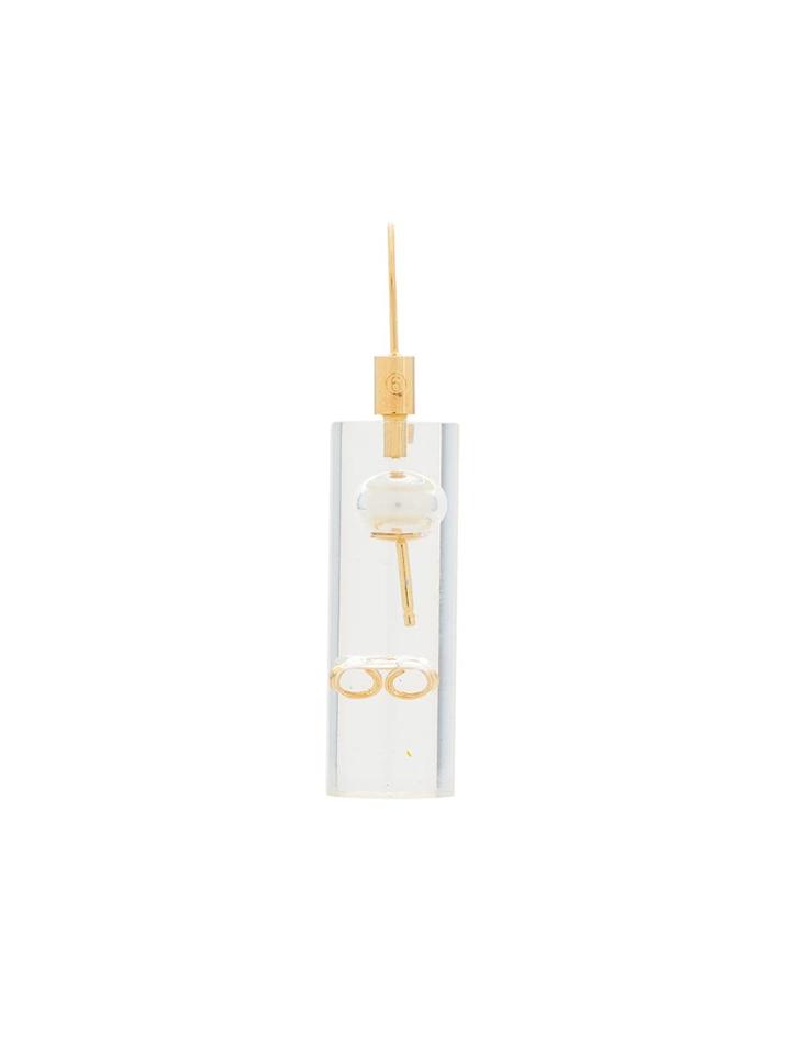 Mm6 Maison Margiela Resin Encapsulated Earring - Gold