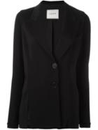 Lanvin Two Button Blazer, Women's, Size: 38, Black, Viscose/spandex/elastane/cotton