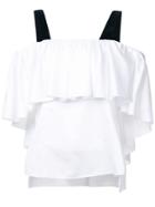 Adam Lippes Off-the-shoulder Ruffled Top - White