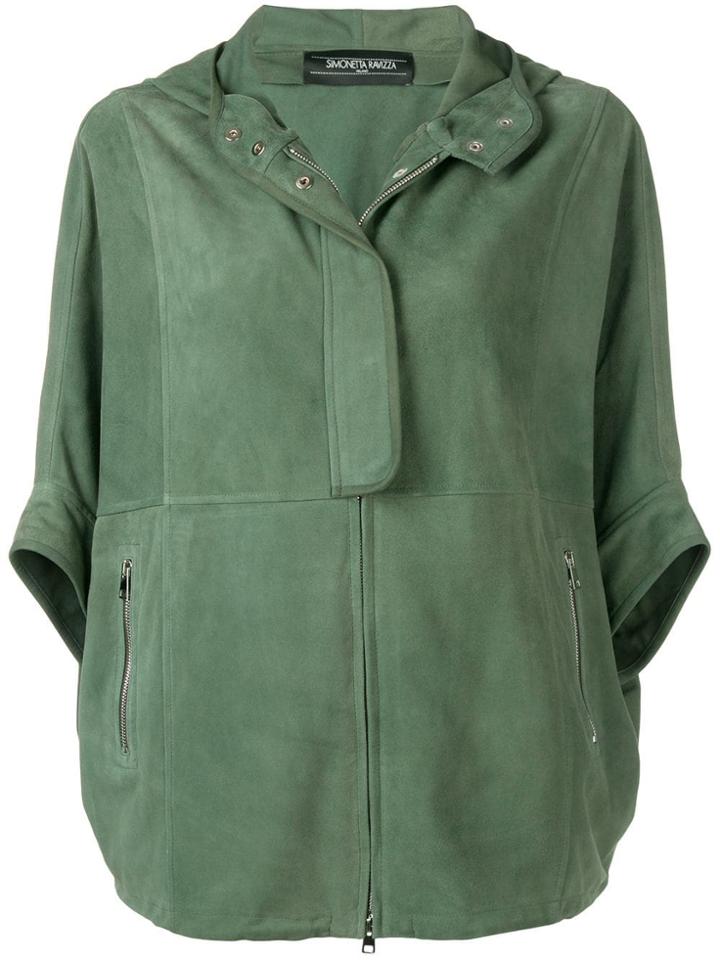 Simonetta Ravizza Relaxed-fit Leather Jacket - Green