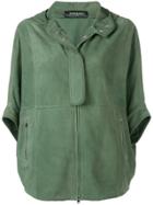 Simonetta Ravizza Relaxed-fit Leather Jacket - Green
