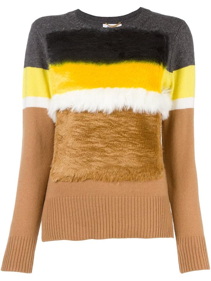 Muveil Colour Block Jumper, Women's, Size: 38, Acrylic/nylon/rayon/wool