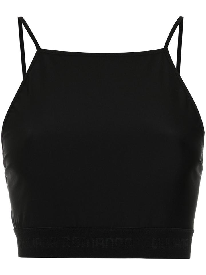 Giuliana Romanno Crop Top - Black