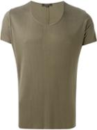 Unconditional Scoop Neck T-shirt, Men's, Size: M, Grey, Rayon