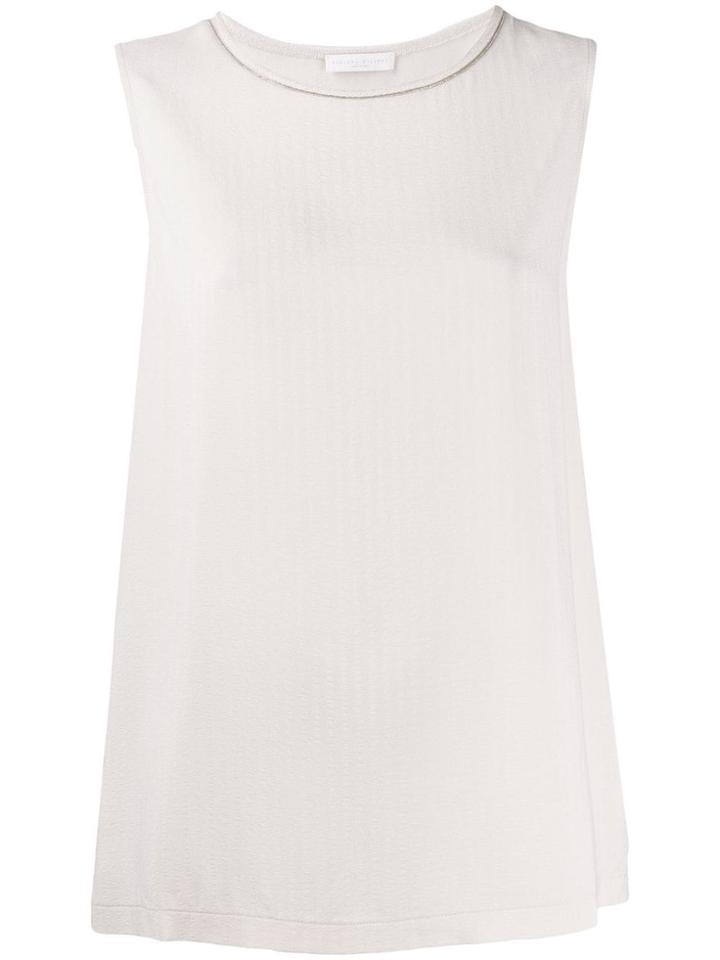 Fabiana Filippi Round Neck Tank Top - White
