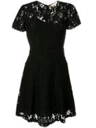 Michael Michael Kors Lace Flared Dress - Black