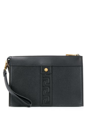 Versace Versace Dp87631dmxle Dnnt Nero. Oro Tribute Leather/fur/exotic